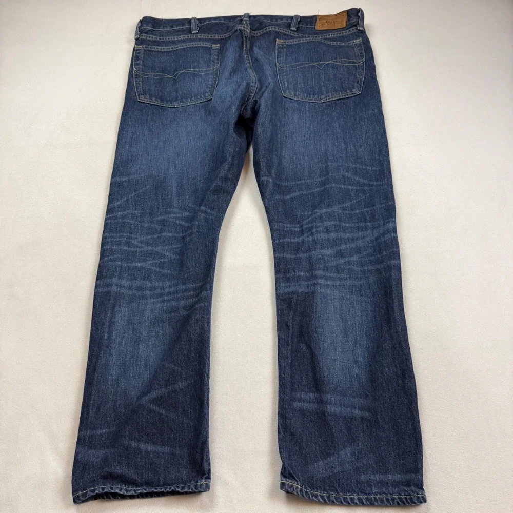 Polo Ralph Lauren Varick Slim Straight Jeans Mens 40x30 Dark Wash Blue Denim